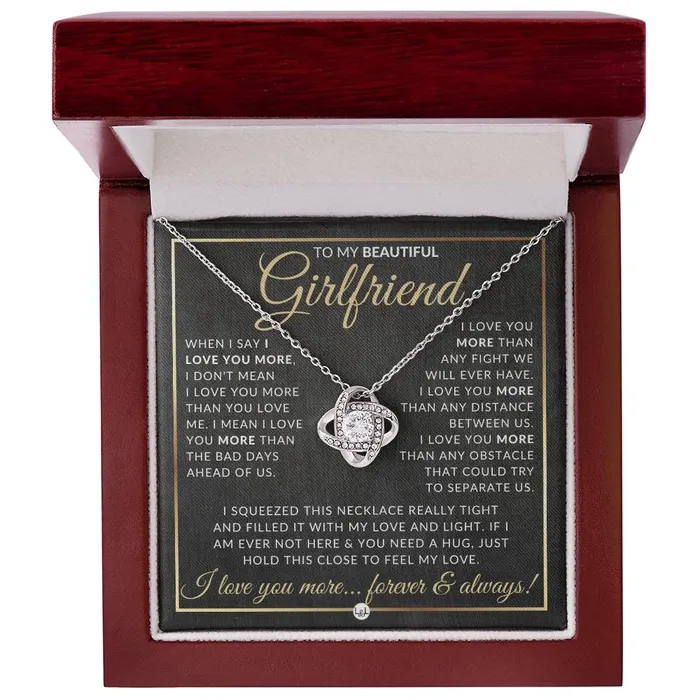 Surprise Gift Idea For Girlfriend Necklace Sentimental Message Romantic Christmas Gift Valentines Day Birthday or Anniversary Present ShineOn Fulfillment Necklaces