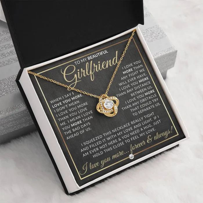 Surprise Gift Idea For Girlfriend Necklace Sentimental Message Romantic Christmas Gift Valentines Day Birthday or Anniversary Present ShineOn Fulfillment Necklaces