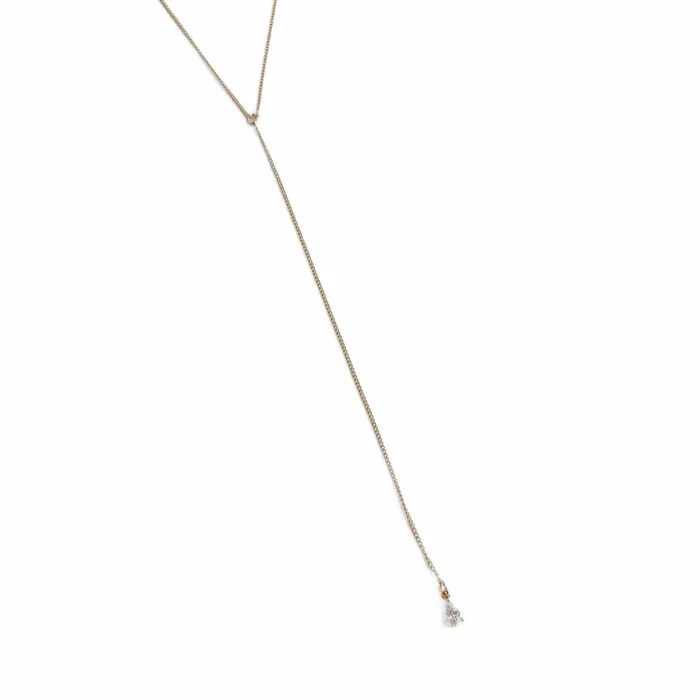 Taci Crystal Teardrop Y Necklace Wholesale Jewelry Necklaces