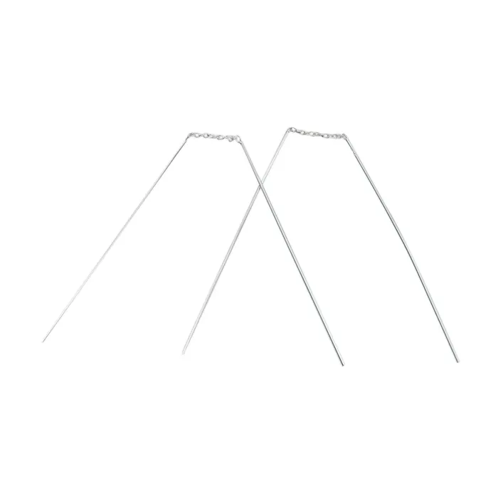 Teeda Earrings E1330 Straight Bar Ear Threads