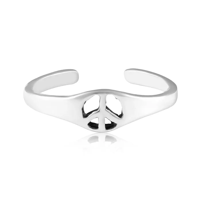 Teeda Rings TR3021 Peace Sign Toe Ring