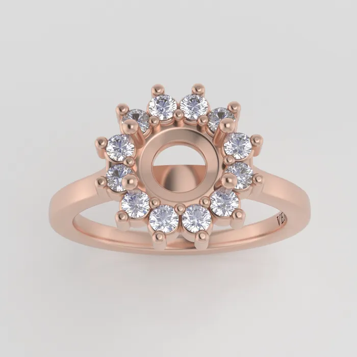 The Soleil 18k Rose Size 675 Stone Moissanite Pear 9x6mm Rockies Ring Box Custom Engraving 0 VENVS Rings The Soleil 18k Rose Size 675 Stone Moissanite Pear 9x6mm Rockies Ring Box Custom Engraving 0 VENVS Rings