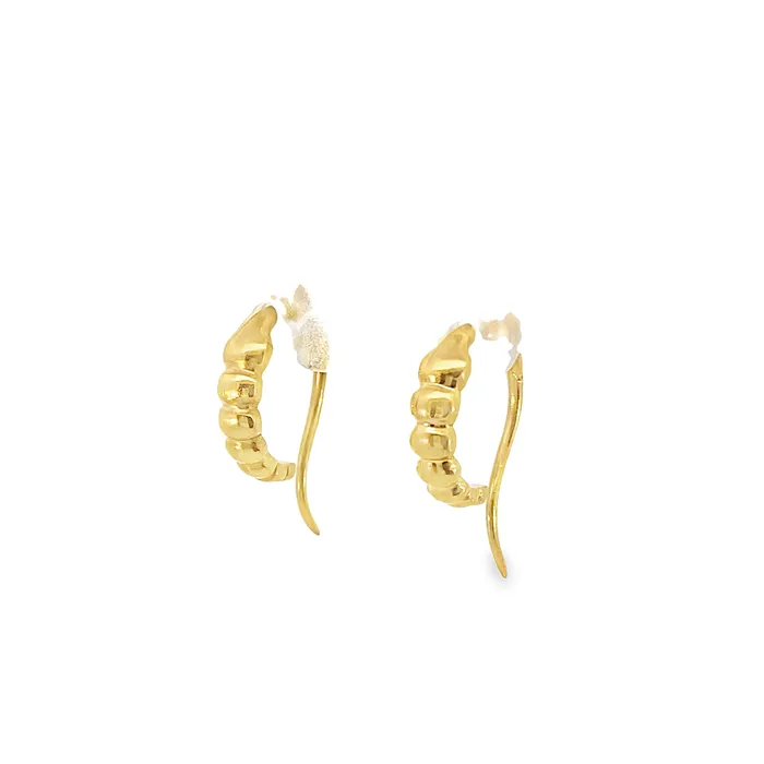 Thollot Diamonds and Jewelry Estate Earrings Estate 22K Yellow Gold x 15mm Circle Huggie Style Earrings Thollot Diamonds and Jewelry Estate Earrings Estate 22K Yellow Gold x 15mm Circle Huggie Style Earrings