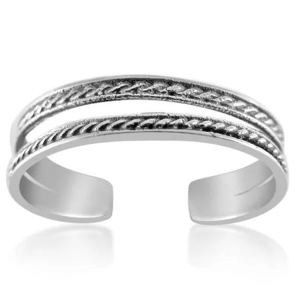 TR2310 Double Rope Toe Ring Teeda Rings