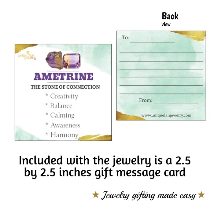 Uniquelan Jewelry Necklaces Raw Ametrine Pendant Necklace Uniquelan Jewelry Necklaces Raw Ametrine Pendant Necklace