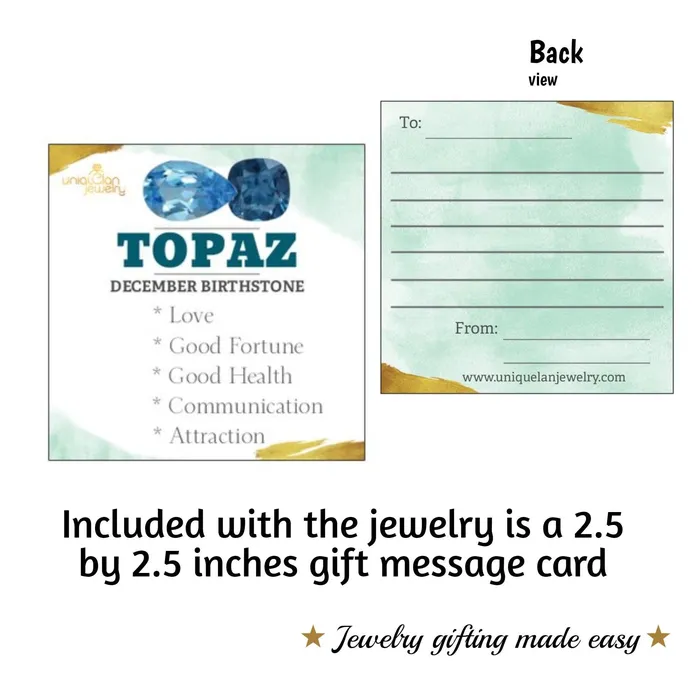 Uniquelan Jewelry Raw Topaz Heart Necklace Necklaces