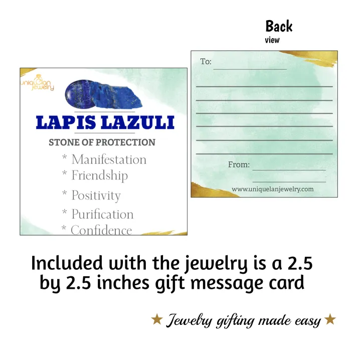 Uniquelan Jewelry Real Lapis Lazuli Bezel Necklace Necklaces Uniquelan Jewelry Real Lapis Lazuli Bezel Necklace Necklaces