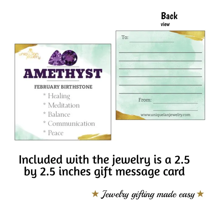 Uniquelan Jewelry Rings Real Raw Amethyst Tiny Ring Uniquelan Jewelry Rings Real Raw Amethyst Tiny Ring