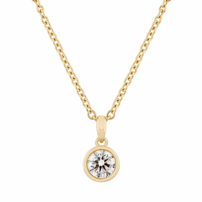 Valerie Madison Fine Jewelry Diamond Bezel Pendant Necklace Necklaces