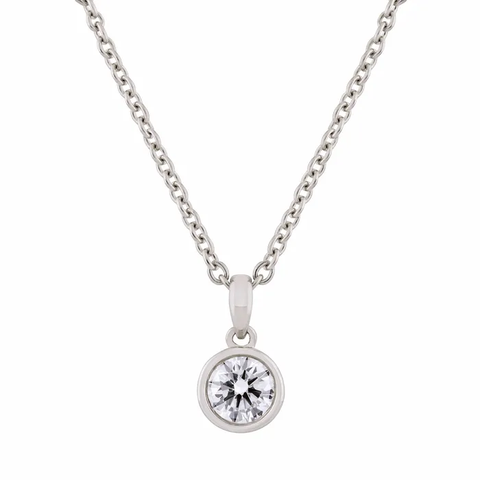 Valerie Madison Fine Jewelry Diamond Bezel Pendant Necklace Necklaces Valerie Madison Fine Jewelry Diamond Bezel Pendant Necklace Necklaces