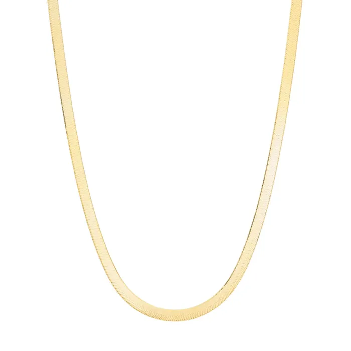 Valerie Madison Fine Jewelry Necklaces Heavy Herringbone Chain Necklace