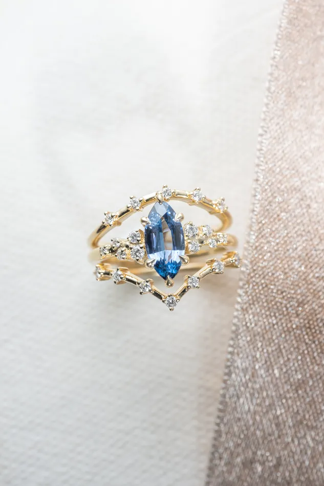 Valerie Madison Fine Jewelry Rings 129ct Cielo Marquise Blue Sapphire Diamond Engagement Ring Valerie Madison Fine Jewelry Rings 129ct Cielo Marquise Blue Sapphire Diamond Engagement Ring