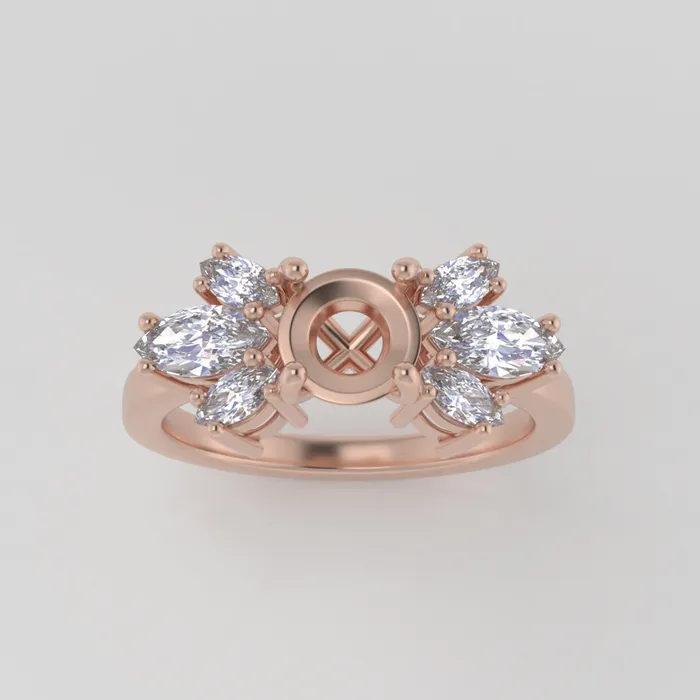 VENVS Rings The Luna 14k Rose Size 4 Stone HX184 Cinque Ring Box Custom Engraving I3umost 75 VENVS Rings The Luna 14k Rose Size 4 Stone HX184 Cinque Ring Box Custom Engraving I3umost 75