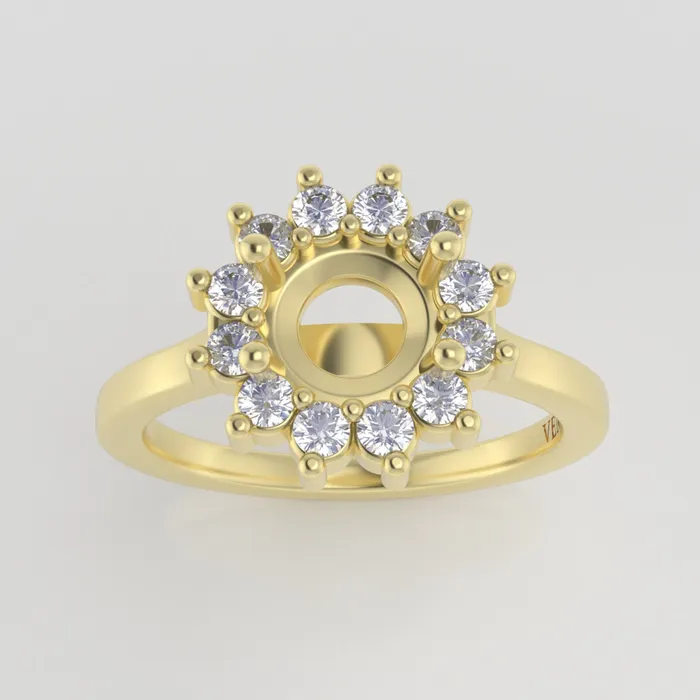 VENVS Rings The Soleil 18k Yellow Size 5 Stone CLR23 Rainforest Ring Box Custom Engraving 0 VENVS Rings The Soleil 18k Yellow Size 5 Stone CLR23 Rainforest Ring Box Custom Engraving 0
