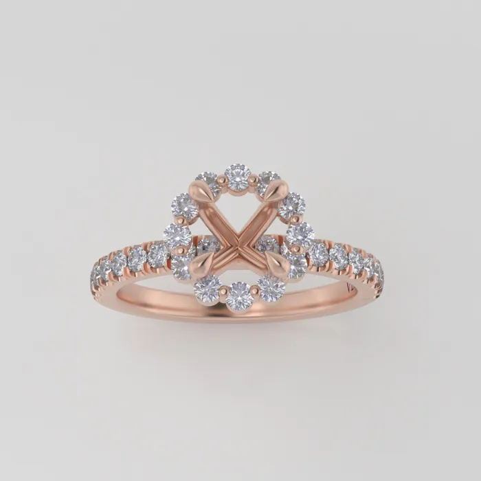VENVS The Cordelia 14k Rose Size 10 Stone AM8 Cinque Ring Box Custom Engraving 0 Rings VENVS The Cordelia 14k Rose Size 10 Stone AM8 Cinque Ring Box Custom Engraving 0 Rings