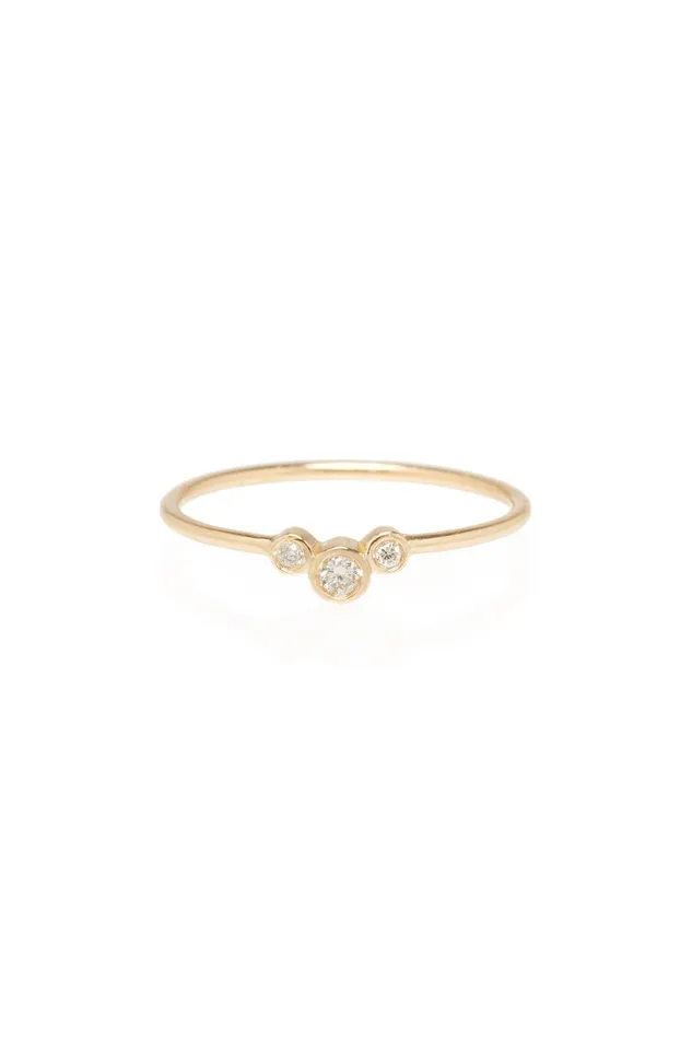 Zoe Chicco Rings Graduated 3 Bezel Diamond Ring
